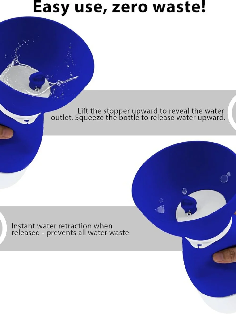 Portable Dog Water Bottle & Food Container - Leakproof(1 Pack)